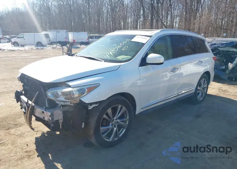 2013 Infiniti Jx35 z USA, uszkodzony, nr VIN 5N1AL0MM4DC341734